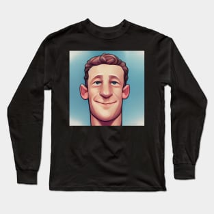 Mark Zuckerberg | Comics Style Long Sleeve T-Shirt